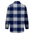thumbnail image 7 of QASIEATN Womens and Girls Long Sleeve Flannel Shirt Casual Button Down Plaid Shirts 3 Months Adult 2XL, 7 of 7