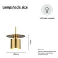 thumbnail image 2 of Plug In Chandelier Light Luxury Dining Room Metal Gold Brushed Nickel Pendant Light Plug In Pendant Light Fixtures, 2 of 4