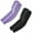 2 Pairs - Black+purple, variant on Arm Sleeves, Cooling UV Sun Protection Sports Compression for Men/Women