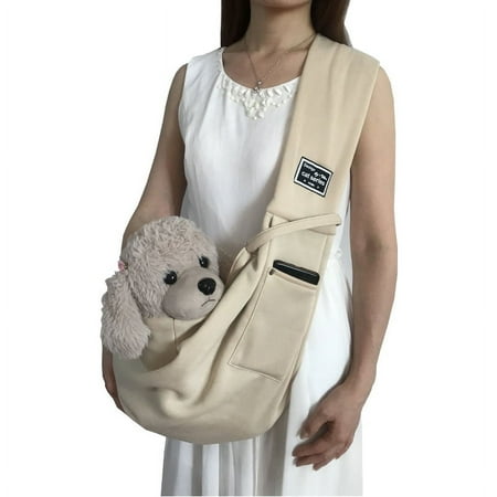 Hands-Free Pet Travel Made Easy: Soft Sling Bag Dog Carrier For Stress-Free Outings!