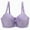 Purple, variant on Ashirexll Wireless Bras for Women Plus Size Everyday Bras Women's Plus Size Seamless Push Up Lace Bra Comfortable Breathable Base Underwear
