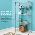 thumbnail image 4 of Honey-Can-Do SHF-01939 Set of Four Casters, Black, 4-Inch, 4 of 7