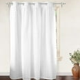 thumbnail image 3 of DriftAway Lily White Voile Sheer & Blackout Curtain Liner Single Panel Off-White 52" W x 84" L, 3 of 6