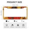 thumbnail image 3 of License Plate Frames Farmhouse Harvest Pumpkin Sunflower Autumn Car Front License Plate Frame 2 Pieces Autumn Harvest Thanksgiving Aluminum Metal License Plate Frame for US And CA, 3 of 6