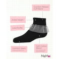 thumbnail image 3 of MeMoi  Far Out Cotton Blend Lace Ruffle Socks - Girls - Female, 0, Black, 3 of 7