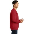 thumbnail image 3 of Port & Co Adult Male Men Plain Long Sleeves Sweatshirt Team Cardinal Medium, 3 of 6