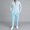 Light Blue, variant on mihongmao Two Piece Sets for Men Style Printed Casual Fashion Zipper Long Sleeves Shirt Drawstring Pocket Long Pants Sets Light Blue 2X