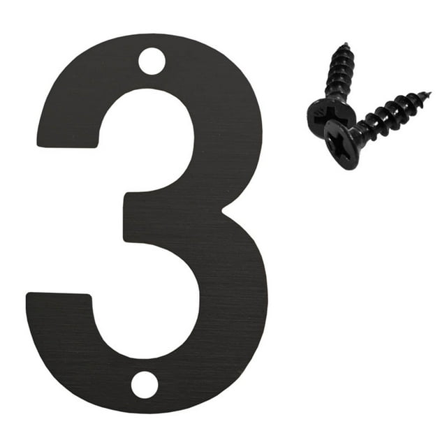 Dvruxg Chiffres de Maison en Métal Moderne, Boîte aux Lettres de Jardin Garage Résistante aux Intempéries et à la Rouille – Kit de Signalisation Extérieure Facile à Installer