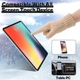 thumbnail image 4 of Bocaoying 3 Pairs Winter Gloves for Women, Thermal Knitted Touchscreen Gloves for Women, 3 Colors Warm Elastic Cuff Gloves, Skiing Shoveling Snow Gloves for Cold Weather Outdoors, 4 of 8