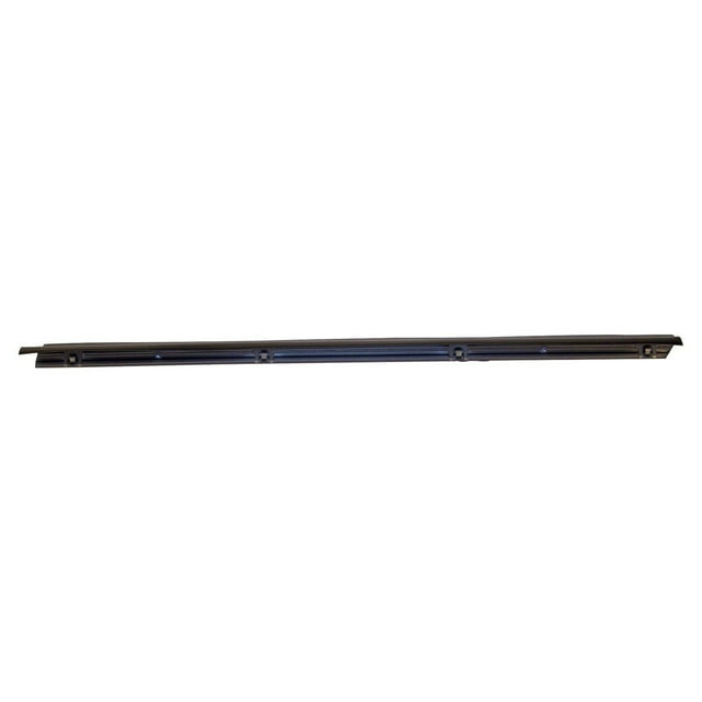Crown Automotive Door Weather Strip 55024255 Direct-Fit; Window Glass Strip; Black; Left Door Kit
