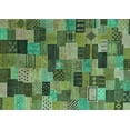 thumbnail image 1 of Ahgly Company Machine Washable Indoor Rectangle Abstract Turquoise Blue Modern Area Rugs, 7' x 9', 1 of 4