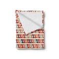 thumbnail image 2 of Colorful Soft Flannel Fleece Blanket, Retro Geometric Shaped Composition with Horizontal Zigzag Simple Maze Like Forms, Cozy Plush for Indoor and Outdoor Use, 60" x 80", Multicolor, by Ambesonne, 2 of 6