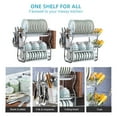 thumbnail image 4 of Mistaha Dish Drying Rack 3 Tier Kitchen Dish Rack Storage Rack Plated Metal Dish Drainer, 4 of 8
