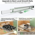 thumbnail image 3 of Pull Out Cabinet Organizer 15 Inch Wide Heavy Duty Chrome Under Cabinet Shelves for Pots and Pans Full Extension Roll out Drawers, 3 of 8
