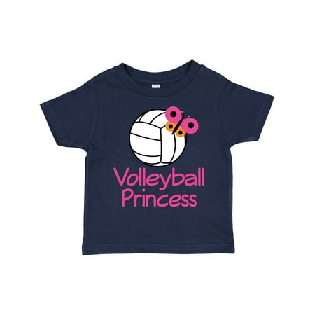 

Inktastic Volleyball Butterfly Princess Gift Toddler Toddler Girl T-Shirt