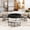 Black, variant on Euroco Modern Round Lift-Top Coffee Table with Storage and 3 Nesting Ottomans,Space-Saving Living Room Set