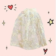 Lol Surprise doll OMG Bartz FLORAL LACE SLIP PETTICOAT Embroidered FLOWERS Lace Long Skirt