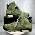 thumbnail image 2 of Ni - ke Ni - ke Air Jordan 6 Retro Pinnacle Flight Jacket Green Mens 9.5 AH4614-303 Sneaker, 2 of 5