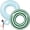 Blue,Green, variant on 2 Pcs Large Adult Size Pool Ring Floats Swim Ring with Handles 47. 24 Inch Inflatable Swimming Pool Floats Tubes for Adults Teens for Beach Summer Lounger Party
