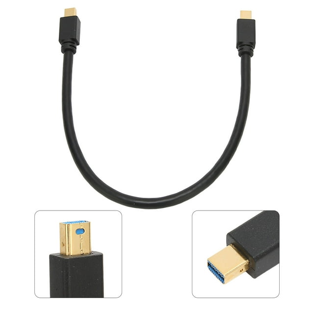 To Mini DisplayPort, Support 8K At 60HZ 3D Visual Effects Support 2K At 165Hz 30cm Male To Male with Lid for Computer for DVD for Television