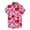 Z250-Hot Pink, variant on YAYUBA Mens Shirts Heart Print Valentine's Day Chambray Shirt Wrinkle Free Fashion Date Night Outfit Collar Button Up Tracksuits Sportwear Set