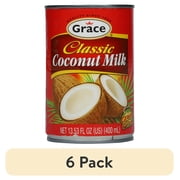 (6 pack) Grace Coconut Milk, 13.5 oz Can