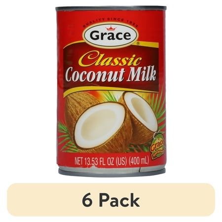 (6 pack) Grace Coconut Milk, 13.5 oz Can