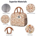 thumbnail image 4 of Flower Lunch Bag for Women Men Reusable Insulated Lunch Bags, Leakproof Cooler Food Lunch Tote Bag, Large Capacity Lunch Box for Work School Travel Picnic, 4 of 7