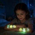 thumbnail image 2 of Glow in the Dark Easter Temporary Tattoos for s Set Bunny Eggs Waterproof Party Favors Safe Body Stickers for Easter Egg Hunt(Multicolor), 2 of 6