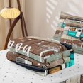 thumbnail image 5 of catabedysis Teal Camper Print Zipper Full Size Comforter Sets with Fitted Sheet and 2 Pillowcases,Retro Camping Rv Zipper Bedding Set For Boys,Multicolor,Reversible,4 Pieces, 5 of 7