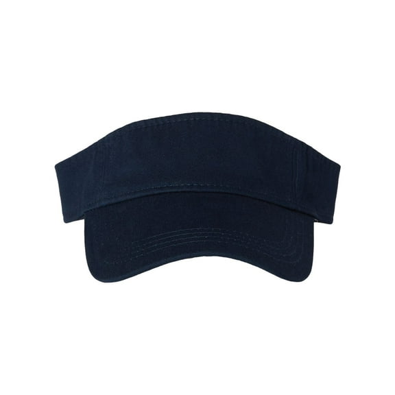 Valucap - Bio-Washed Visor - VC500 - Navy - Size: Adjustable