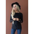 thumbnail image 2 of On Trend Women's Round Neck Long Sleeve Tunic Shirt, 2 of 5