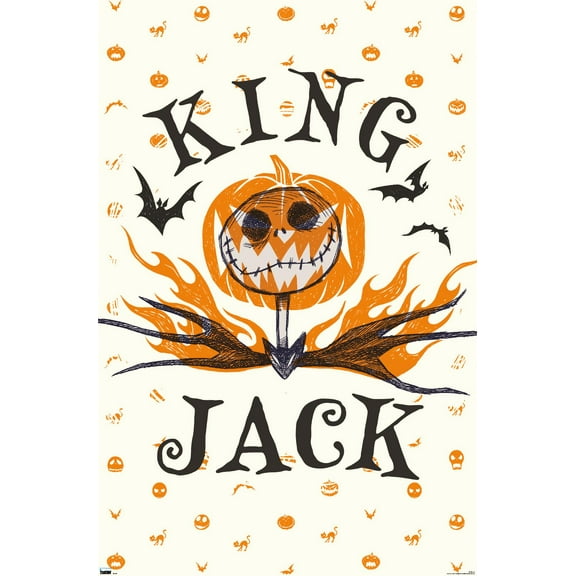 Disney Tim Burton's The Nightmare Before Christmas - King Jack Wall Poster, 22.375" x 34"