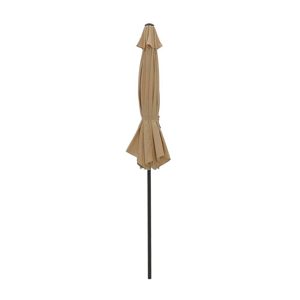 Abble Outdoor 10ft Patio Umbrella with Crank and Tilt - Tan