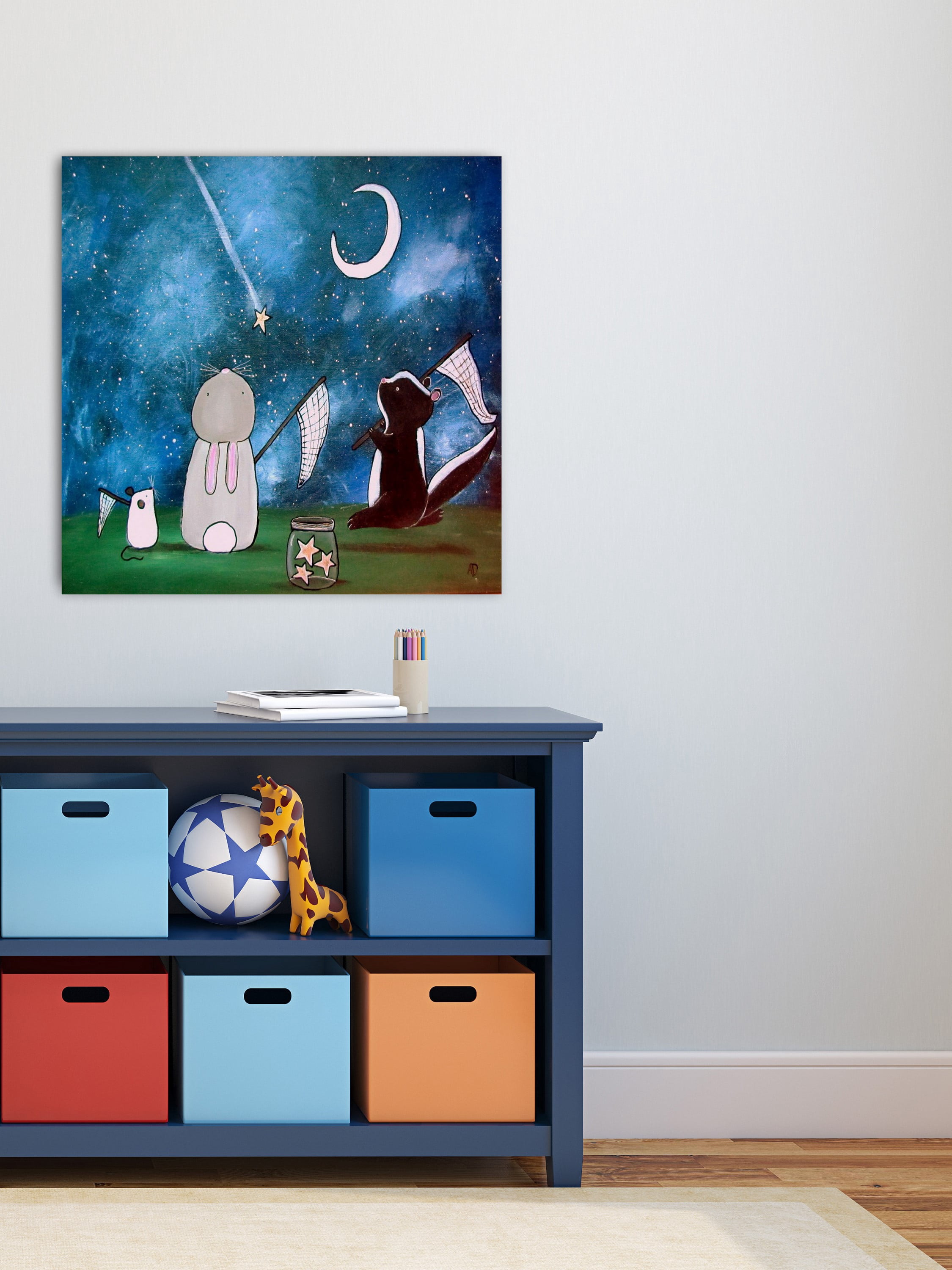 "Shooting Star" Painting Print on Wrapped Canvas