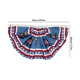 thumbnail image 3 of Miwamany Patriotic Pleated Fan Flag Banner,4th of July Decorations for Outdoor Porch & Railing, Red White & Blue Decor for 4th of July, Memorial Day, Independence Day Decorations, 3 of 8