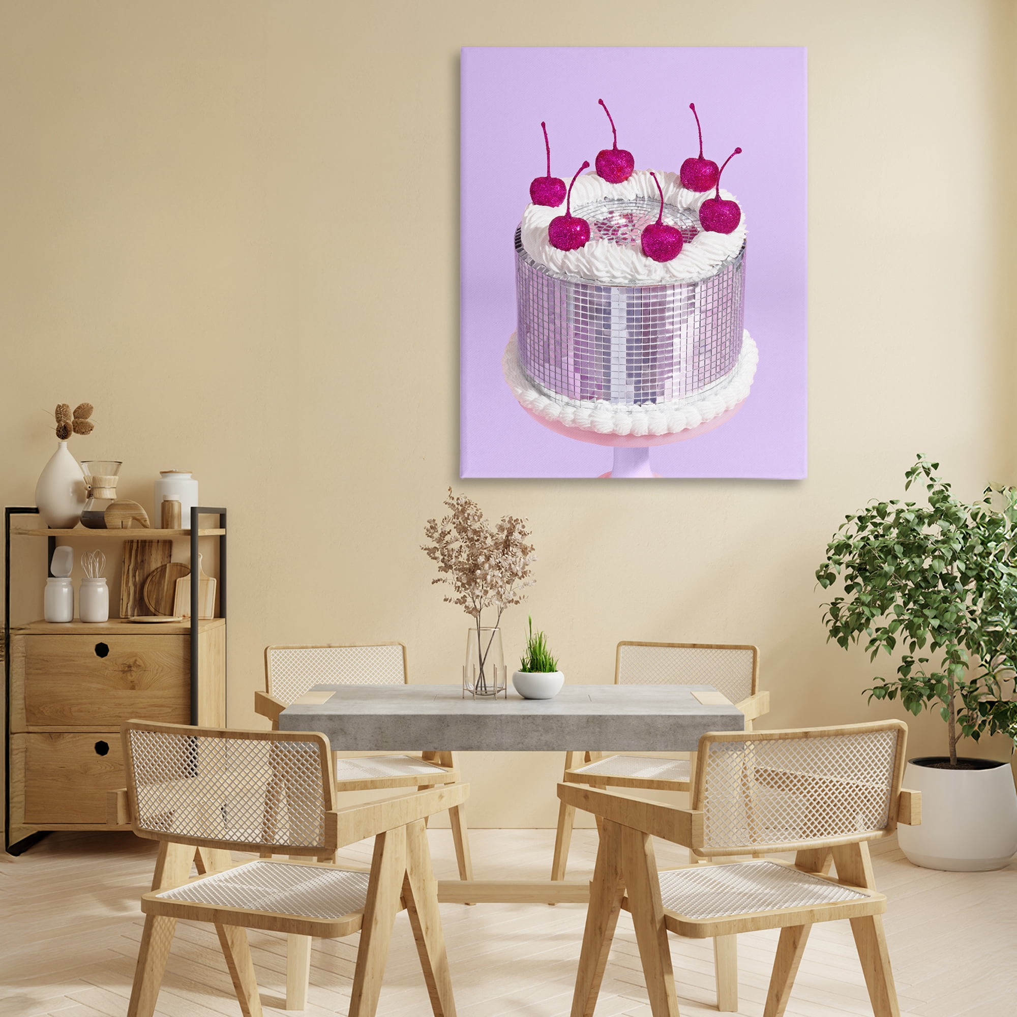 Stupell Industries Gleaming Disco Cake Canvas Wall Art, design by LISH Creative