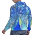 thumbnail image 6 of Rateoe Peacock Pattern Mens Hoodie, Pullover Hooded Sweatshirt, Kangaroo Pocket Hoodie Ideal for Daily Wear, Travel and Home-XX-Large, 6 of 7