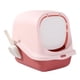 thumbnail image 5 of Caja de arena para gatos cerrada con pala y tapa grande para gatos de interior Rosa, 5 of 9