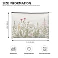 thumbnail image 4 of Fotbe Herbs and Wildflowers Reusable Cosmetic Bag Makeup Bag for Women Large Travel Cosmetic Pouch Girls' Make Up Organizer, 4 of 8