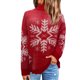 thumbnail image 1 of Gibobby Sueter para mujer Suéter de Navidad para mujer, suéter de vacaciones, ligero, cálido, cuello redondo, suéteres gruesos(Rojo,M), 1 of 5