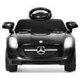 thumbnail image 3 of Gymax Kids Ride on Car Mercedes-Benz SLS w/ R/C Parental Remote Control MP3 Black, 3 of 9