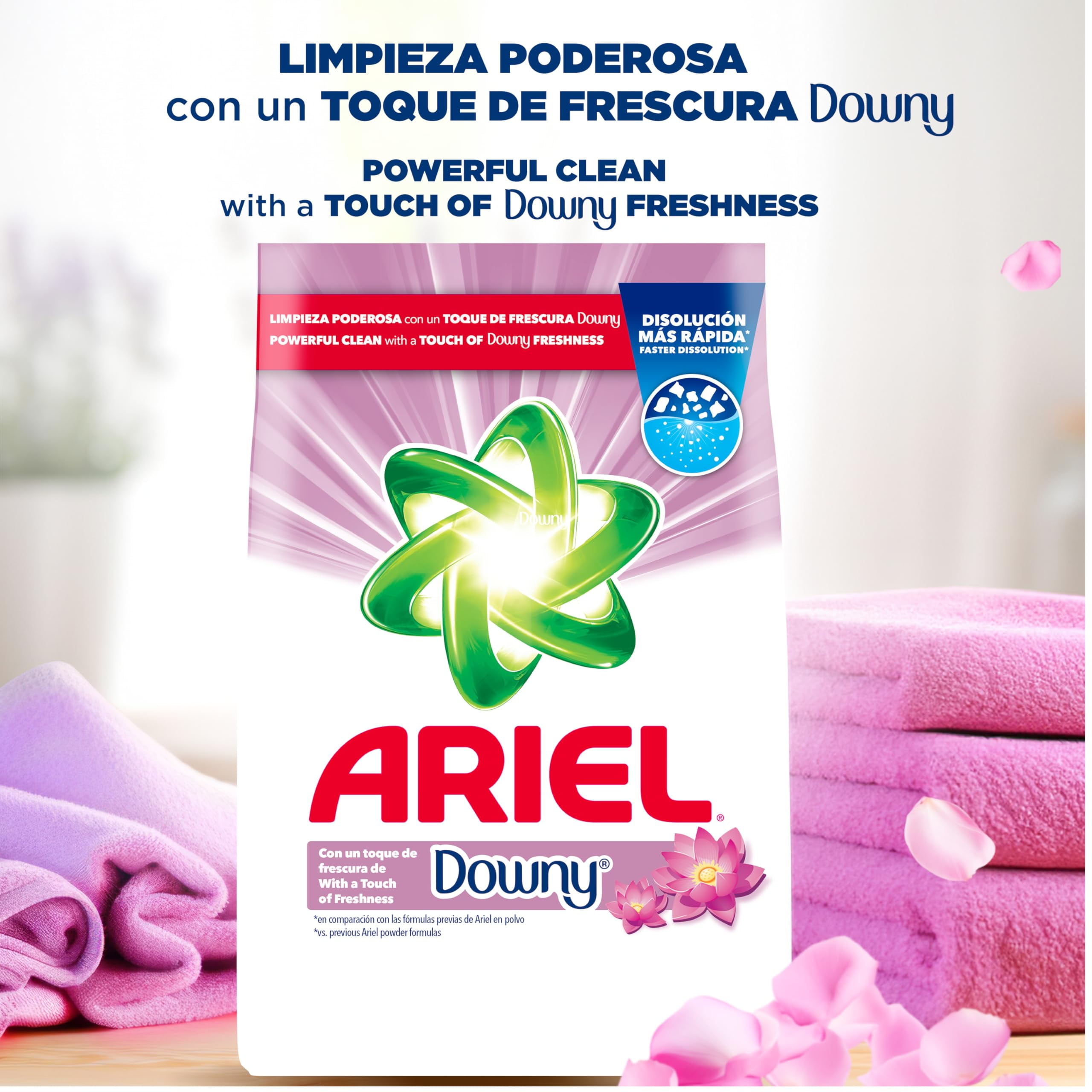 Ariel, with a Touch of Downy AIS1&nbsp;Freshness, Powder Laundry Detergent, 158 oz, 99 loads