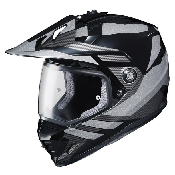 Hjc Ds X1 Lander Helmet Black Mc 5 Black Medium Walmart Com Walmart Com