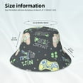 thumbnail image 5 of Kdxio Reflective Bucket Hat - Gamers Print Bucket Hat for Men,Women, 5 of 9
