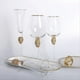 thumbnail image 2 of Juego de 2 Copas de Vino con Borde Dorado de Cristal, Elegantes Copas de Champán Decorativas de Tallo con Diamantes, Copas de Cóctel, Regalos B, 2 of 5