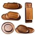 thumbnail image 7 of Wood Serving Tray, Tray for Coffee Table, Tray for Kitchen Counter, Small Decorative Tray, 7X4 Inch Rectangular Solid Wooden Tray with Rounded Raised Edges, Perfect for Holding, 7 of 7