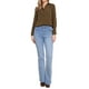 thumbnail image 2 of Camisa de botón con cuello INSPIRE CHIC de manga larga para mujer, blusa de negocios casual 2025, talla XL, color marrón, 2 of 6