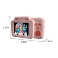 thumbnail image 3 of Oggfader Digital Camera for Kids 10-12 Retro Children's Digital Camera 2.4-inch 2000W High-definition Lens Be Abled To Take Photos Video Filter High-definition Mini Flip Selfie,Pink, 3 of 9