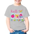 thumbnail image 3 of WERYOUNG Kids Back To School T Shirts Cute Cartoon Printed Crewneck Short Sleeve Tees First Day Of School Shirt For Girls Stylish Tops 7-8 Years, 3 of 7